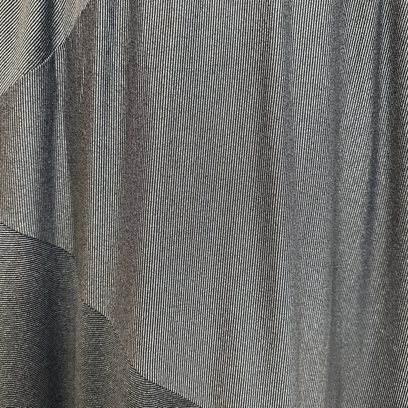 Vintage 90s Y2K CHRISTOPHER & BANKS Grey Pinstripe Midi Skirt S | Goth Classic - Picture 7 of 10